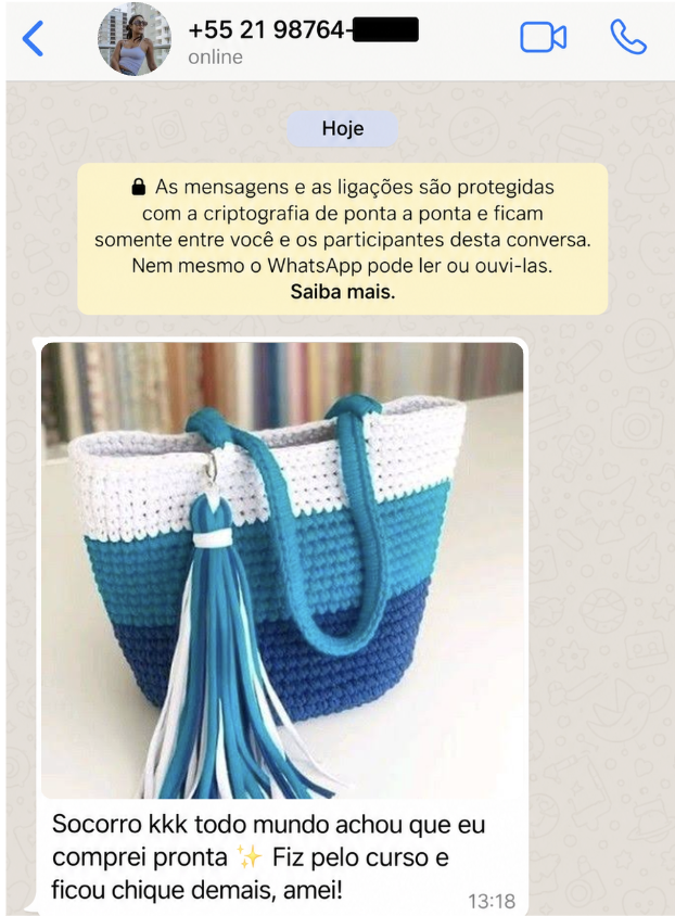Depoimento e resultado de aluna 8